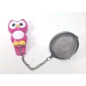 Joie Pink Owl Tea Infuser That Sits On Mug